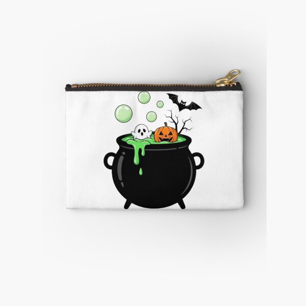 Item preview, halloween cauldron ghost pumpkin with green slime, cute spooky fall for kids designed and sold by DariaOltes.