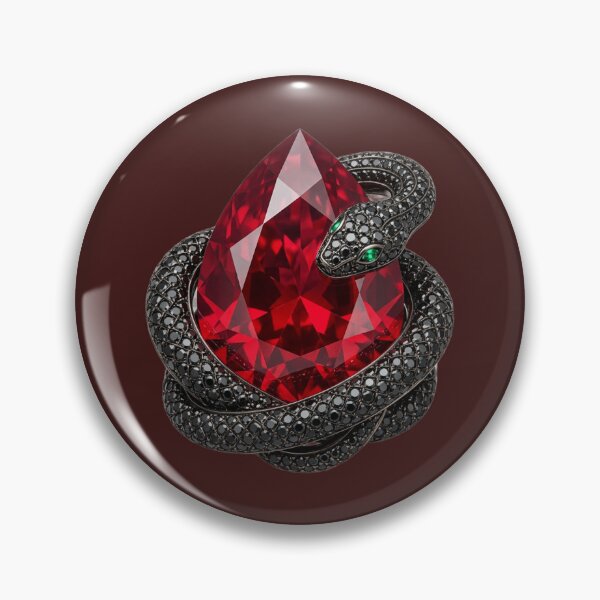 Item preview, Gothic Serpent Ring – Crimson Ruby and Black Diamond Snake Art designed and sold by charmaroundyou.