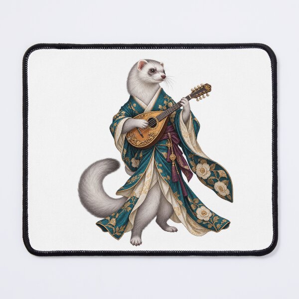 Item preview, Silver Ferret Mandolin Player designed and sold by Mono.fi Studios.