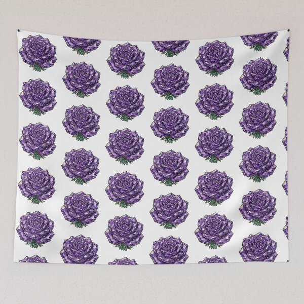 Item preview, Purple Rose Crystal Sticker - Amethyst Violet Rose Real Color designed and sold by Crystal Critters .