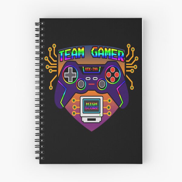 Item preview, Team Gamer, retro gaming controller, neon rainbow designed and sold by Kek-Ina.