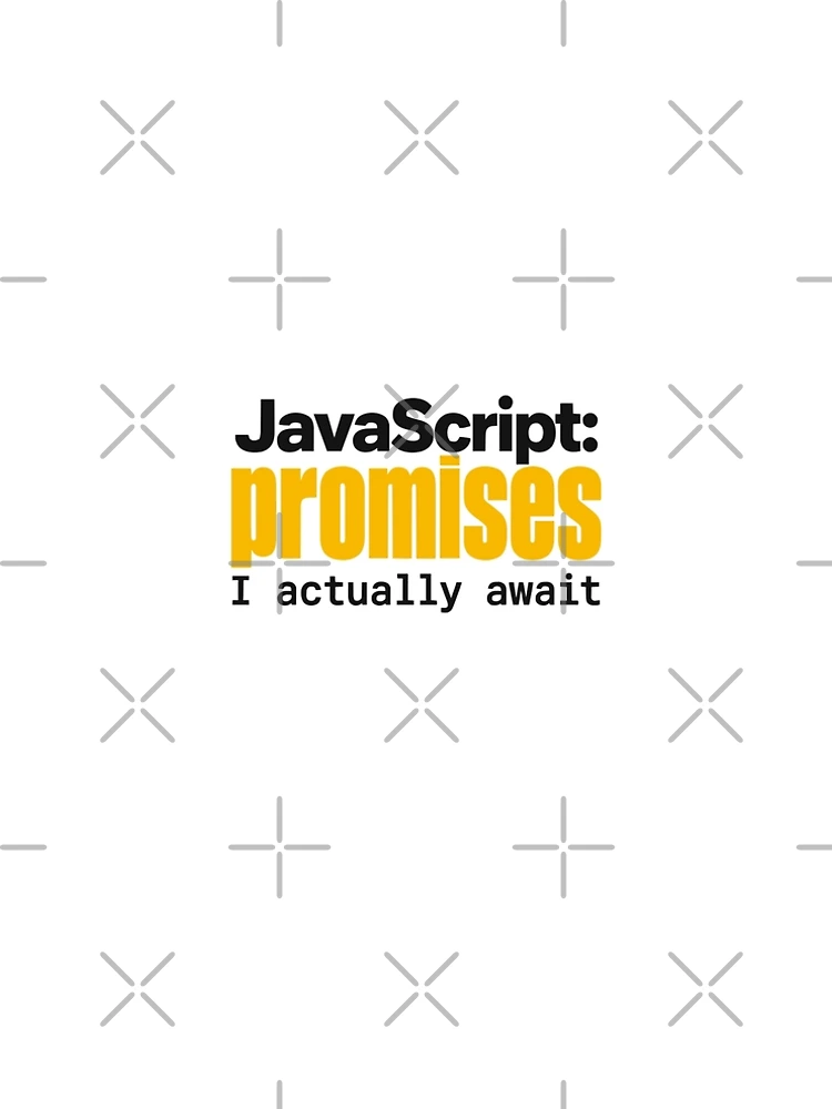 Thumbnail 5 of 5, A-Line Dress, JavaScript Promises I Actually Await Funny Coder Typography designed and sold by ThreadQuirk.