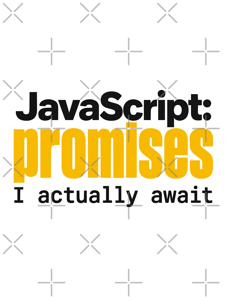 Thumbnail 2 of 2, Short Sleeve Baby One-Piece, JavaScript Promises I Actually Await Funny Coder Typography designed and sold by ThreadQuirk.