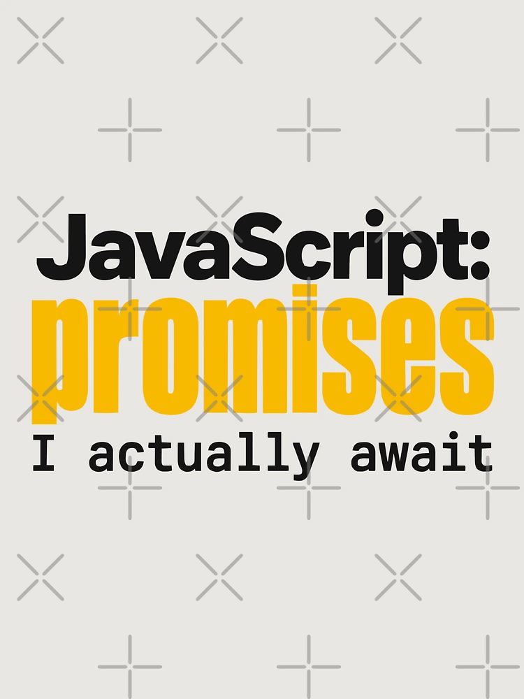 Thumbnail 6 of 6, Premium Oversized Sweatshirt, JavaScript Promises I Actually Await Funny Coder Typography designed and sold by ThreadQuirk.