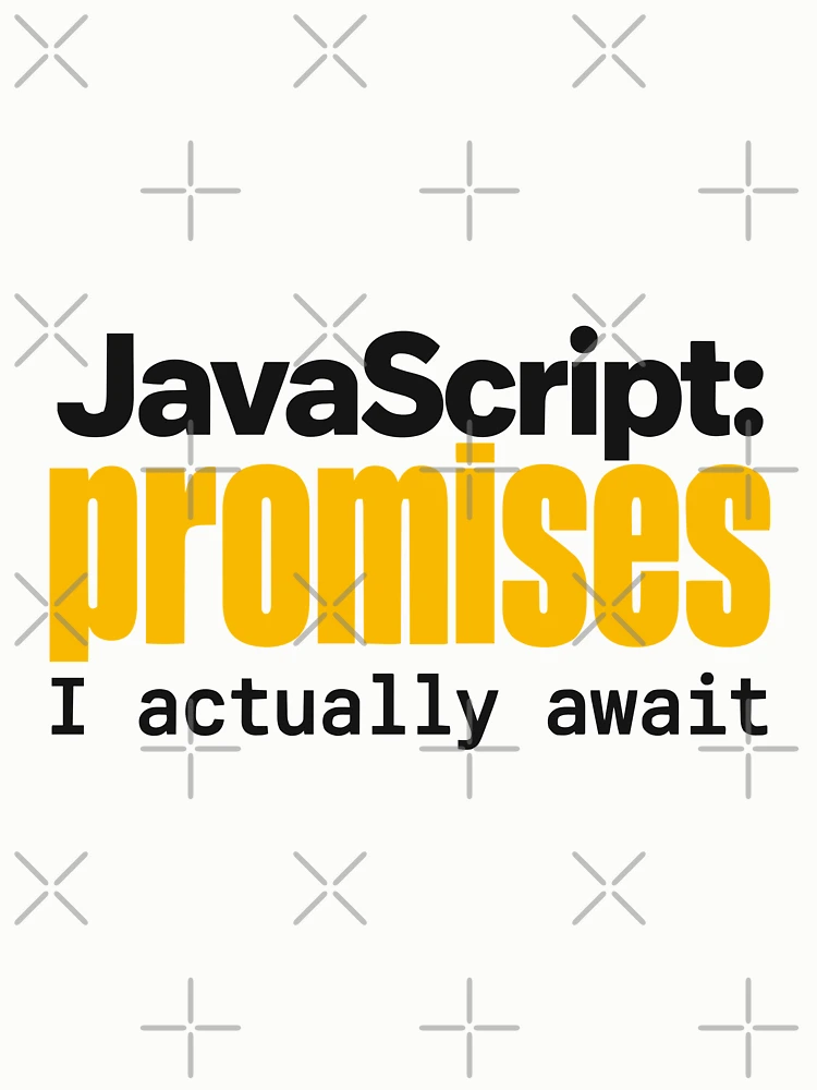 Thumbnail 6 of 6, Pullover Sweatshirt, JavaScript Promises I Actually Await Funny Coder Typography designed and sold by ThreadQuirk.