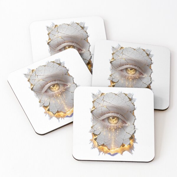 Item preview, Surreal Kintsugi Sacred Eye Gold Butterfly Alchemic Emblem designed and sold by  One City Two Children Studio.