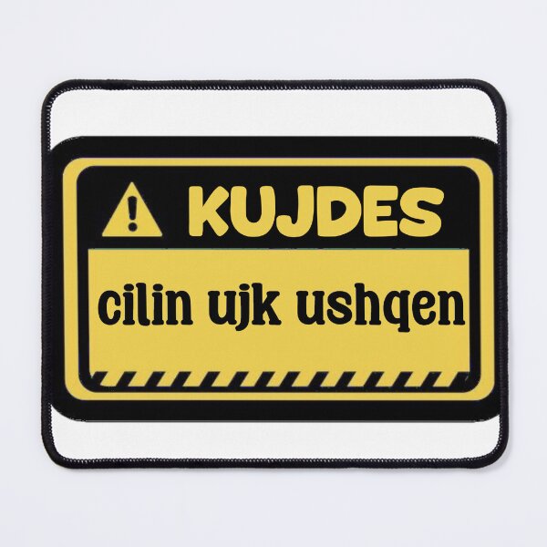 Item preview, Kujdes: cilin ujk ushqen Funny albanian quote designed and sold by StickytimeAl.