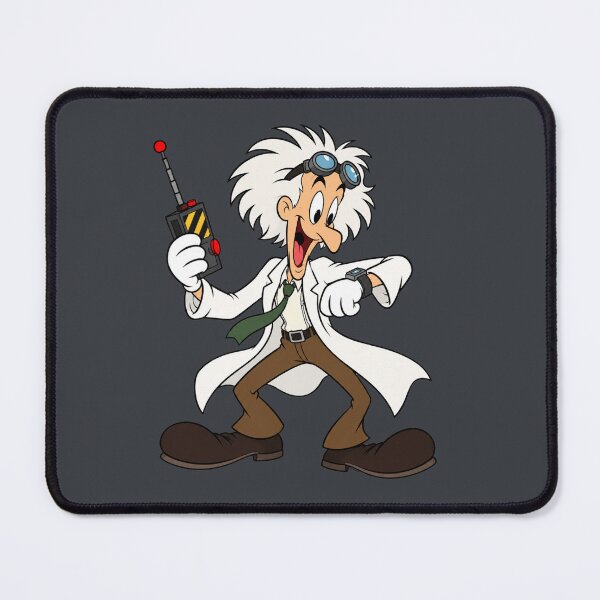 Item preview, Frantic Time-Traveling Mad Scientist | Retro Time Travel Mad Scientist | 80s Sci-Fi Comedy Fan Art designed and sold by MischiefFoundry.