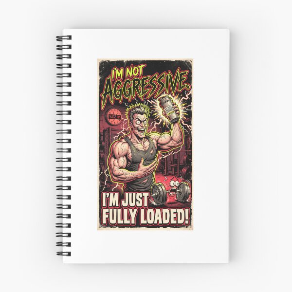 Item preview, Pre Workout I'm Not Aggressive I'm Fully Loaded – Funny Gym Motivation designed and sold by FitEnvy.