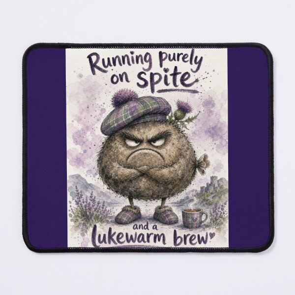 Item preview, Haggis Running on Spite Alone – Funny Scottish Watercolour Character designed and sold by DesignsbyDandan.