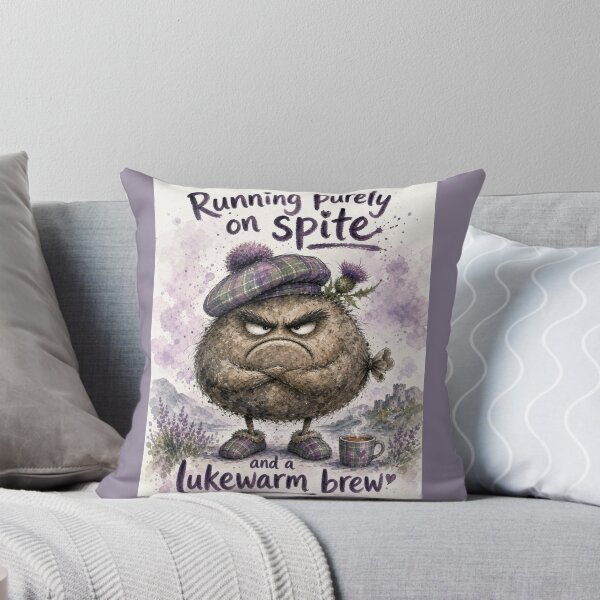 Item preview, Haggis Running on Spite Alone – Funny Scottish Watercolour Character designed and sold by DesignsbyDandan.