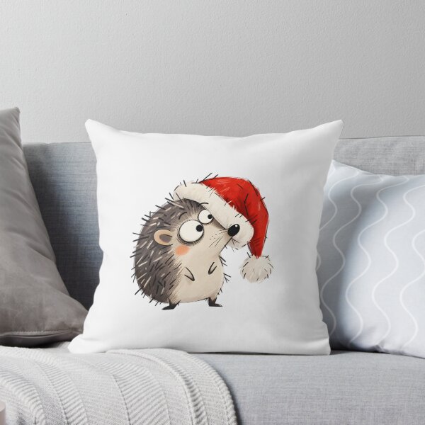 Item preview, Hedgehog in a Floppy Santa Hat designed and sold by The-Art-of-D.
