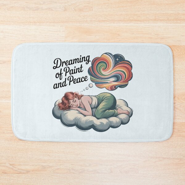 Item preview, Dreaming of Paint and Peace – Cute Artist and Painting Design designed and sold by Jollys-ArtShop.