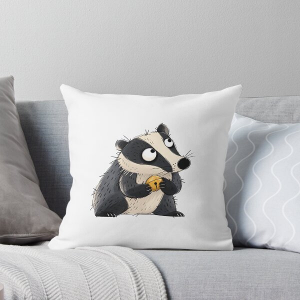 Item preview, Badger with a Tiny Christmas Bell designed and sold by The-Art-of-D.
