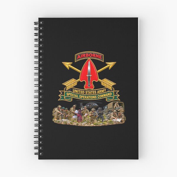 Item preview, US Army Special Operations Command - SSI w Br - Ribbon - with USASOCs SVC - 3D - Transparent designed and sold by Military Insignia Products.