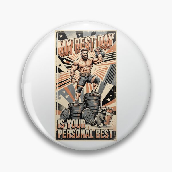 Item preview, My Rest Day Is Your Personal Best – Funny Gym Motivation & Fitness Humor designed and sold by FitEnvy.
