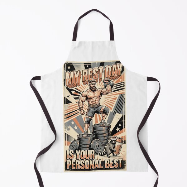 Item preview, My Rest Day Is Your Personal Best – Funny Gym Motivation & Fitness Humor designed and sold by FitEnvy.