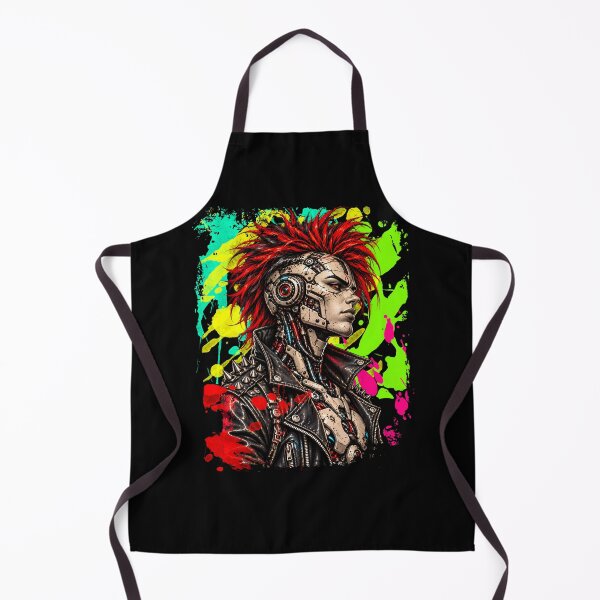 Item preview, Cyberpunk Android Robot Rocker Grunge designed and sold by Itaya Art.