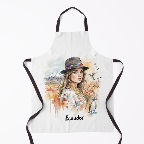 Item preview, Ecuadorian Andes Woman with Flowers designed and sold by EdwinkOne.