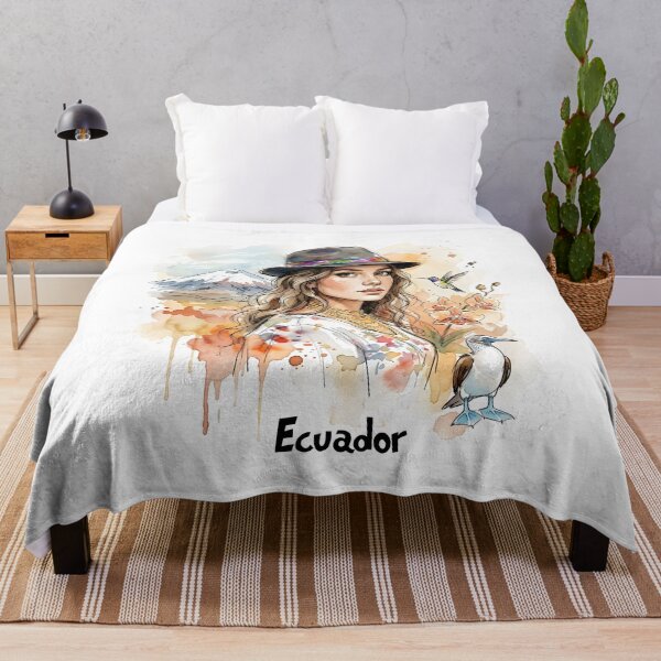 Item preview, Ecuadorian Andes Woman with Flowers designed and sold by EdwinkOne.