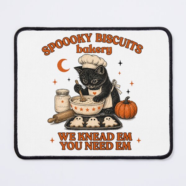 Item preview, Cat Baking Halloween cookies designed and sold by LitBabez.