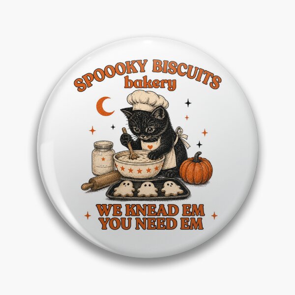 Item preview, Cat Baking Halloween cookies designed and sold by LitBabez.