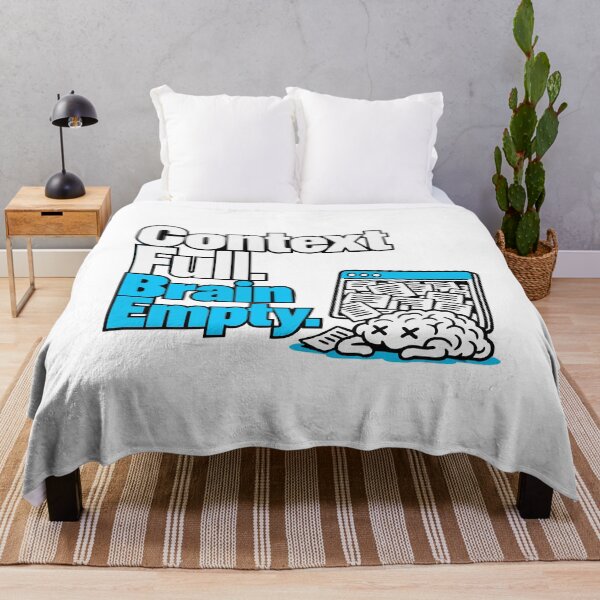 Item preview, Context Full. Brain Empty. Bold Typography Graphic designed and sold by ThreadQuirk.