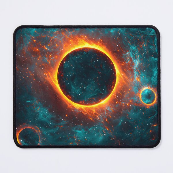 Item preview, Solar Eclipse Ring, 3d Render, Electric Cyan designed and sold by Checho30.