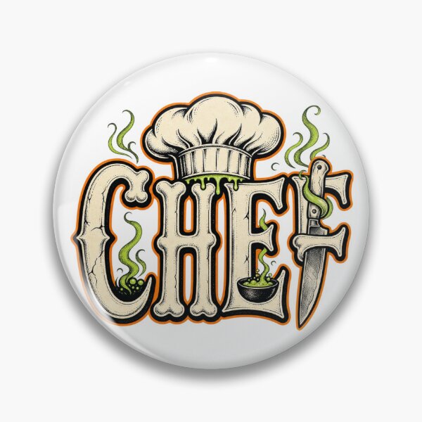 Item preview, Vintage Chef Typography Kitchen Knife Illustration designed and sold by Trend-Dify.