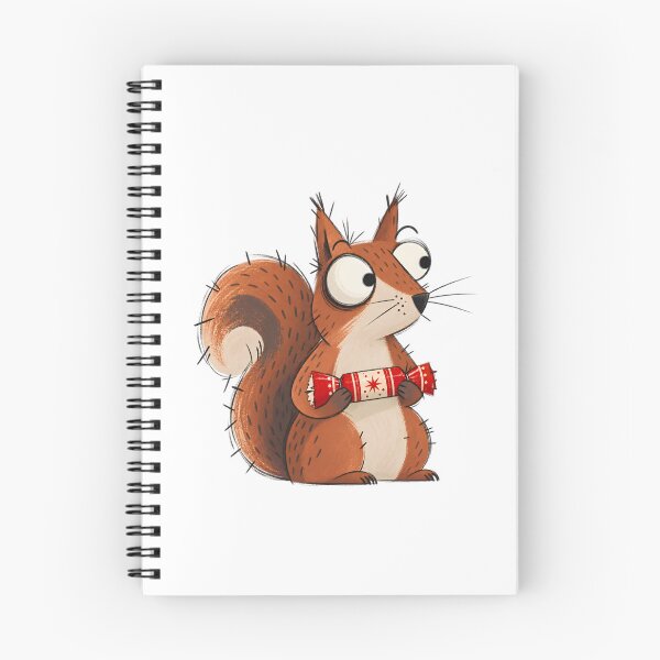 Item preview, Squirrel Holding a Christmas Cracker designed and sold by The-Art-of-D.