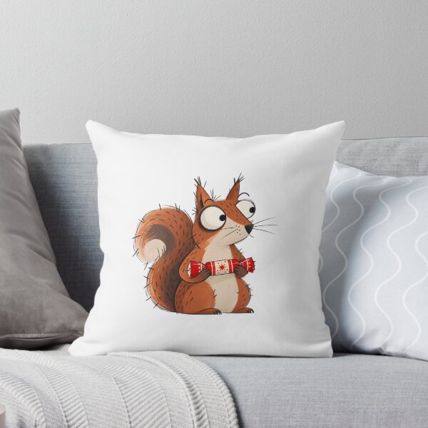 Item preview, Squirrel Holding a Christmas Cracker designed and sold by The-Art-of-D.