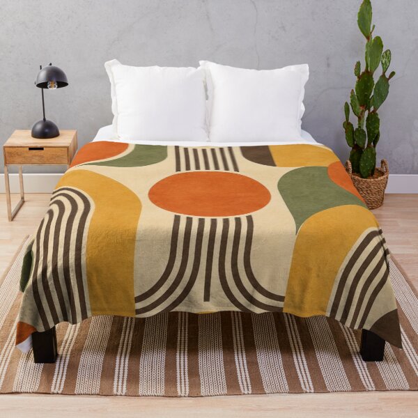 Item preview, Mid Century Modern Geometric Abstract - Terracotta Sunburst designed and sold by GrinGalore.