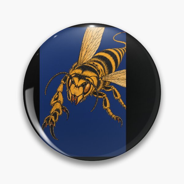 Item preview, Diving Hornet Woodblock Shin-Hanga Animal Print on Deep designed and sold by WAVE-JP.