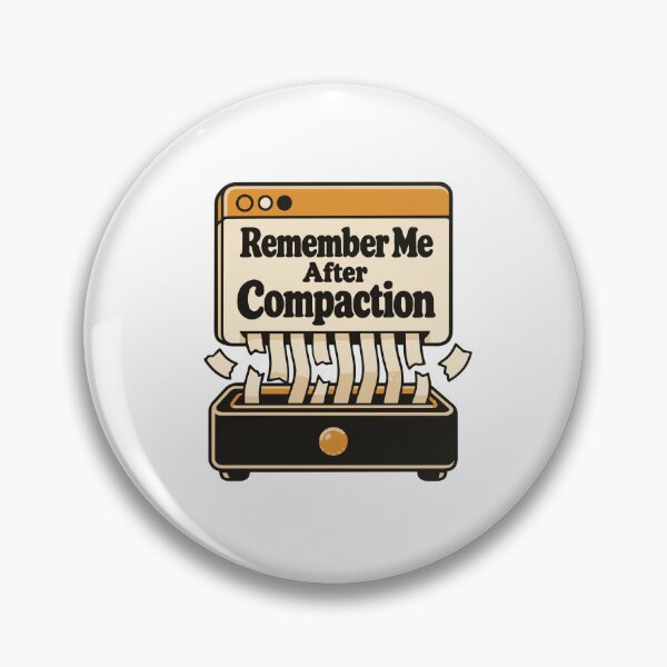 Item preview, Remember Me After Compaction Retro UI Graphic designed and sold by ThreadQuirk.