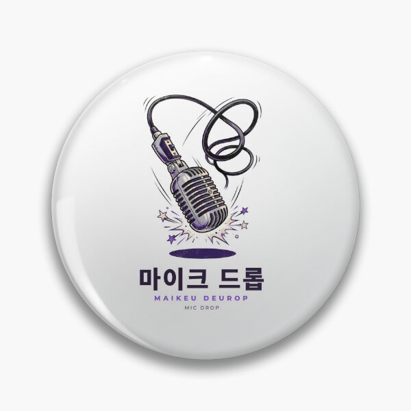 Item preview, Maikeu Deurop 마이크 드롭 Mic Drop – Retro Hangul designed and sold by palyground64.