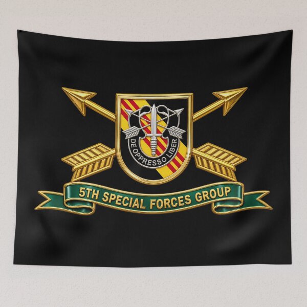 Item preview, 5th Special Forces Group - Vietnam - Flash w Br - Ribbon - 3D - Transparent designed and sold by Military Insignia Products.