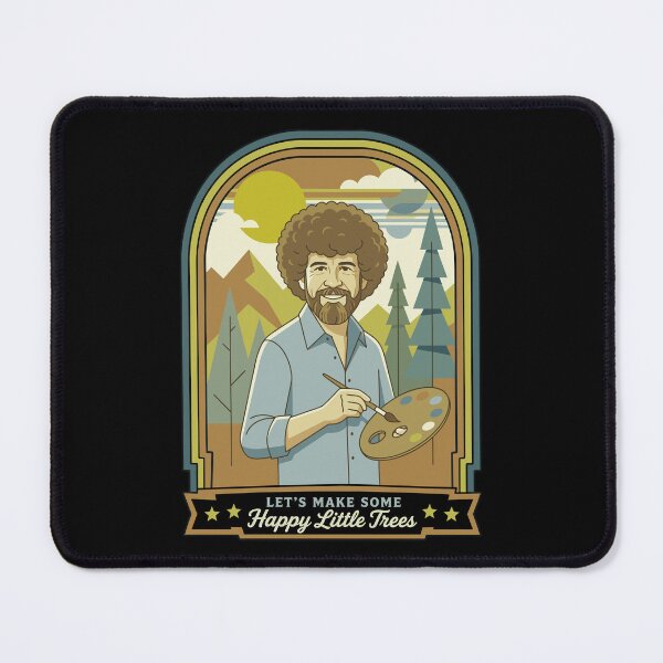 Item preview, Bob Ross No Mistakes Just Happy Accidents Happy Little Trees Vintage Retro Art designed and sold by karamram.