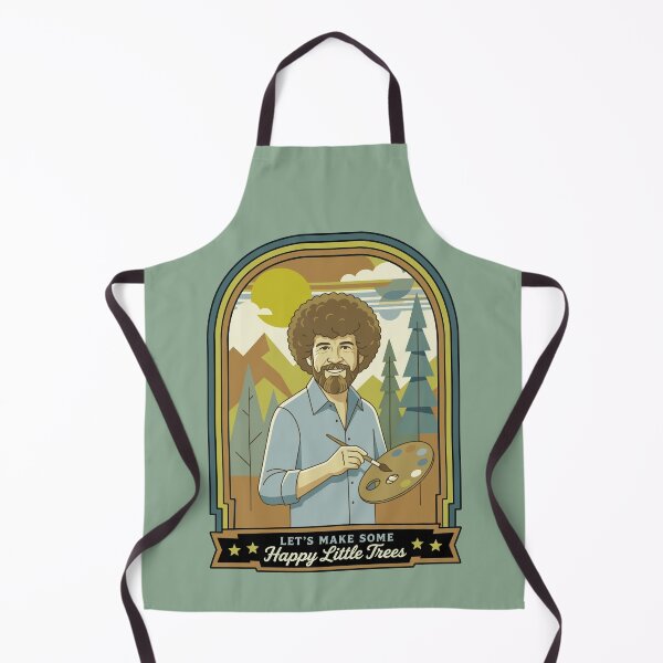 Item preview, Bob Ross No Mistakes Just Happy Accidents Happy Little Trees Vintage Retro Art designed and sold by karamram.