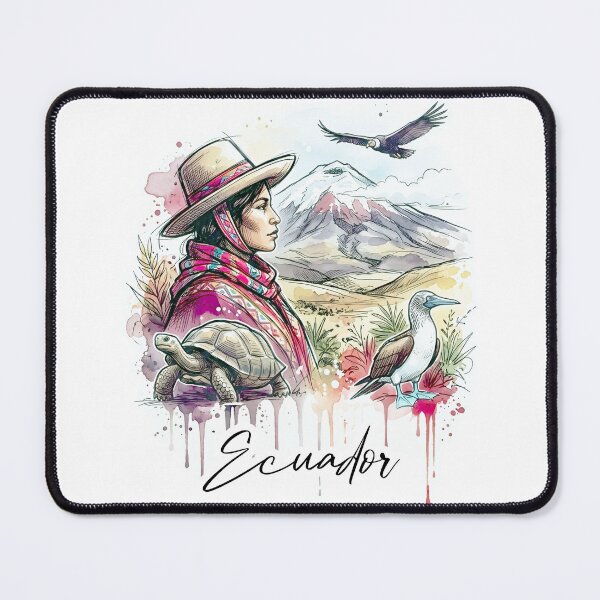 Item preview, Ecuador Andes and Galapagos Watercolor Art designed and sold by EdwinkOne.