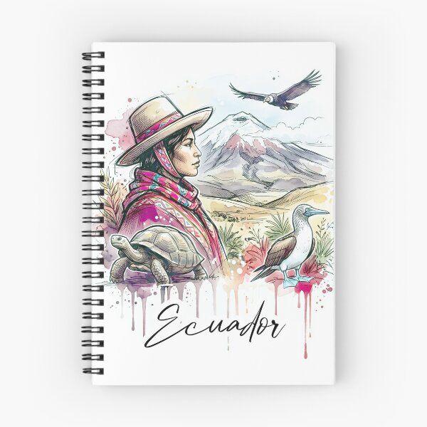 Item preview, Ecuador Andes and Galapagos Watercolor Art designed and sold by EdwinkOne.