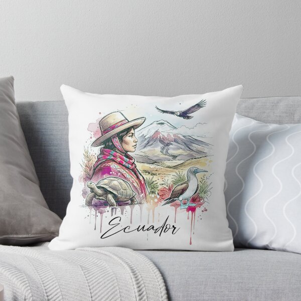 Item preview, Ecuador Andes and Galapagos Watercolor Art designed and sold by EdwinkOne.