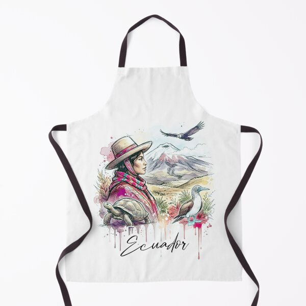 Item preview, Ecuador Andes and Galapagos Watercolor Art designed and sold by EdwinkOne.