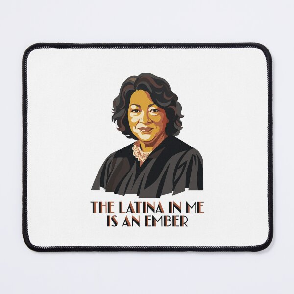 Item preview, Latina Ember Sonia Sotomayor Portrait designed and sold by AURA Vibes.