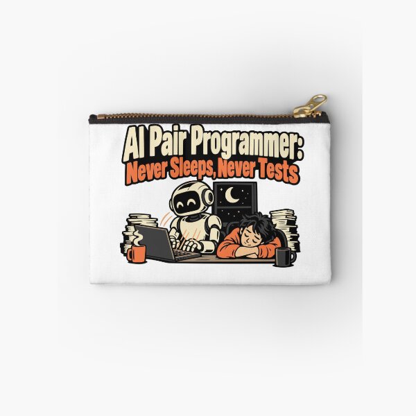 Item preview, AI Pair Programmer: Never Sleeps, Never Tests designed and sold by ThreadQuirk.