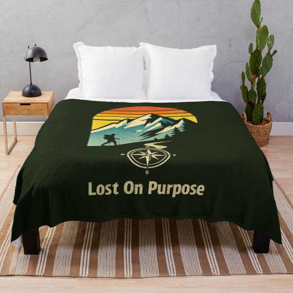 Item preview, Hiking Lost On Purpose Landscape designed and sold by MalwasBasket.
