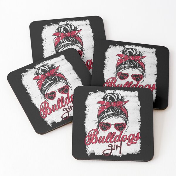 Item preview, Vintage Bulldogs Girl Messy Bun Distressed Georgia Football designed and sold by Floral Vintage.