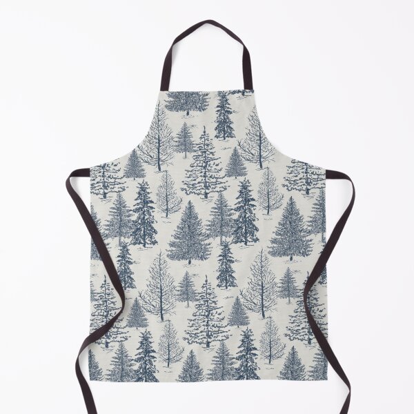 Item preview, Minimalist winter pine tree woodland - Blue designed and sold by Anne Londez Studio.