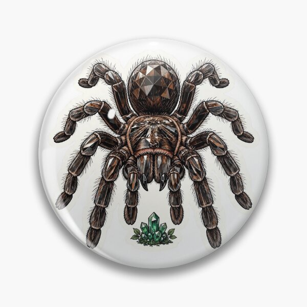 Item preview, Tarantula Crystal Sticker - Smoky Brown Tarantula Real Color designed and sold by Crystal Critters .