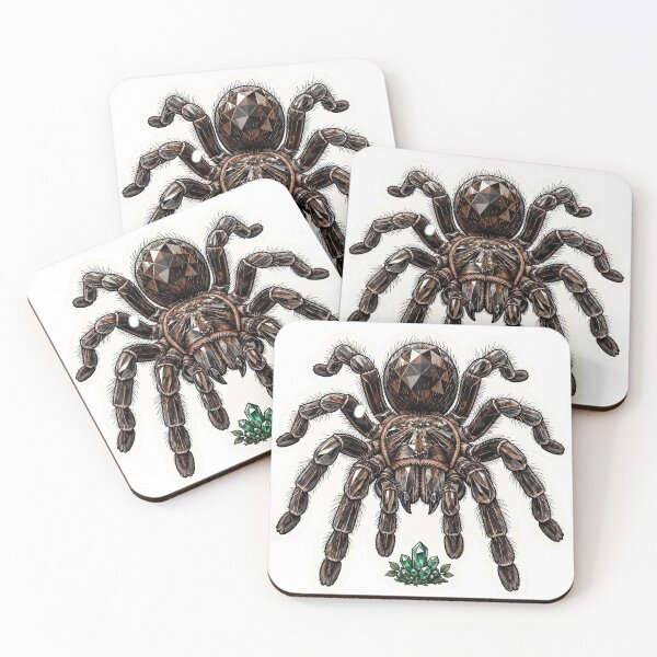 Item preview, Tarantula Crystal Sticker - Smoky Brown Tarantula Real Color designed and sold by Crystal Critters .