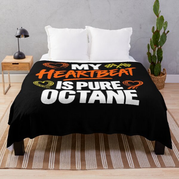 Item preview, My Heartbeat Is Pure Octane Racing Car Lover Race designed and sold by Wild-Misfits.